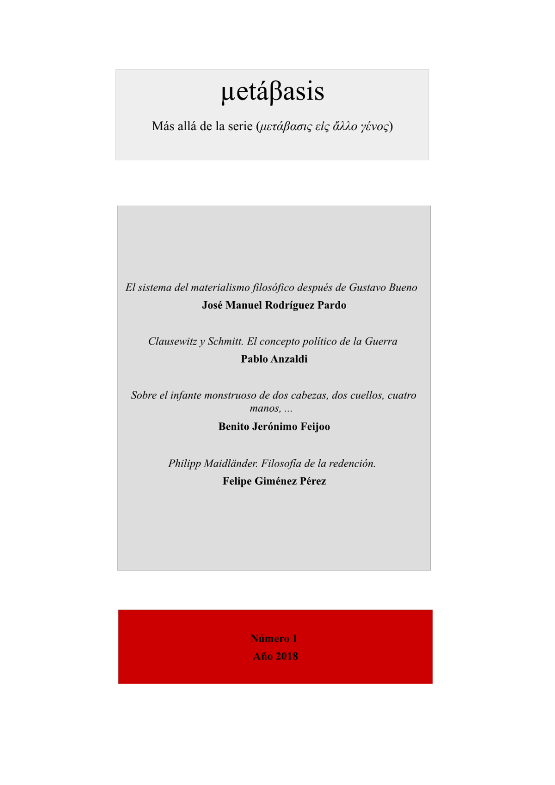 Metábasis número 1 (2018)1