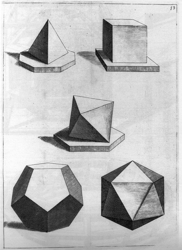 Cinco poliedros regulares