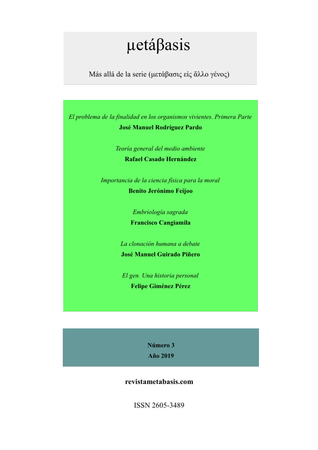 Metábasis Número 3 (2019)1