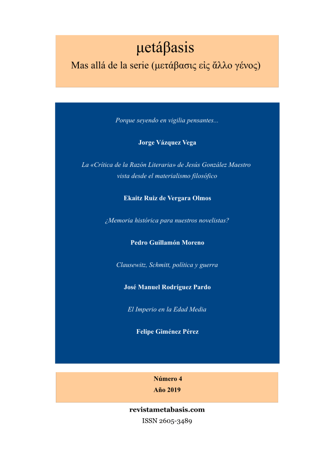 Metábasis Número 41